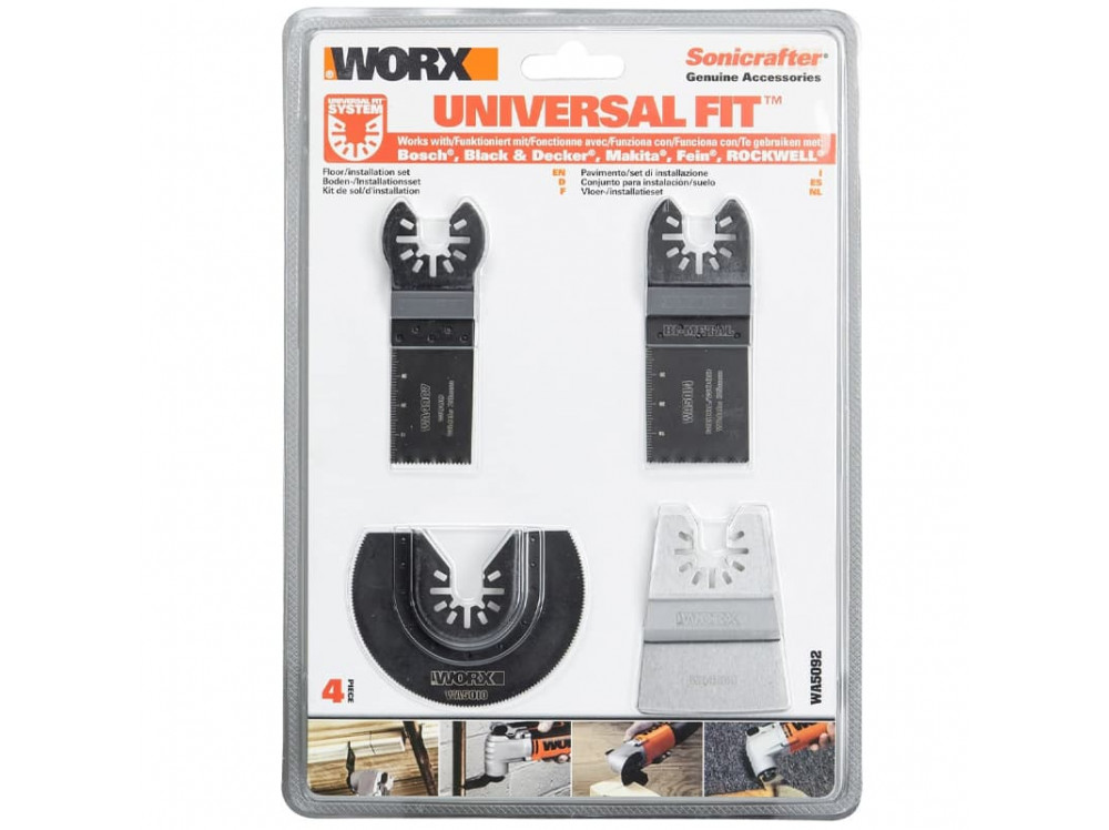 Набор насадок WORX WA5092 для реноватора 4шт Набор насадок WORX WA5092 для реноватора 4шт
