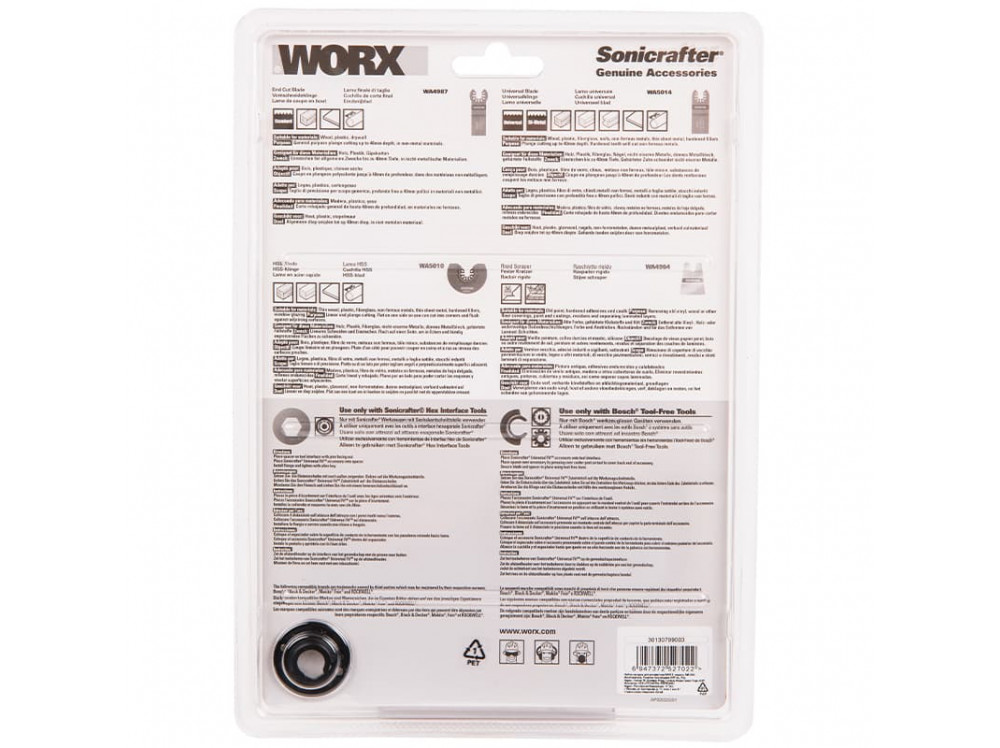 Набор насадок WORX WA5092 для реноватора 4шт Набор насадок WORX WA5092 для реноватора 4шт