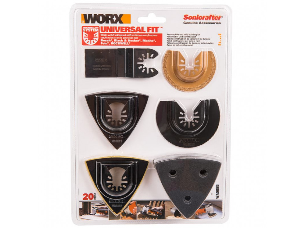 Набор насадок для реноватора WORX WA5095 Набор насадок для реноватора WORX WA5095
