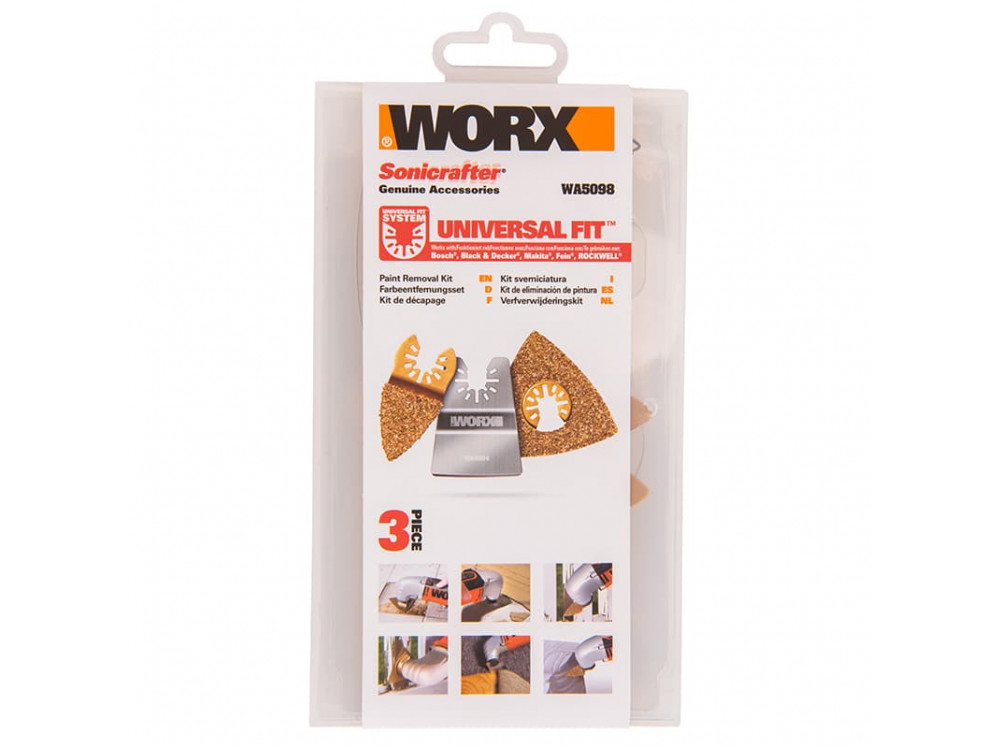 Набор насадок для удаления краски WORX WA5098 для реноватора Набор насадок для удаления краски WORX WA5098 для реноватора