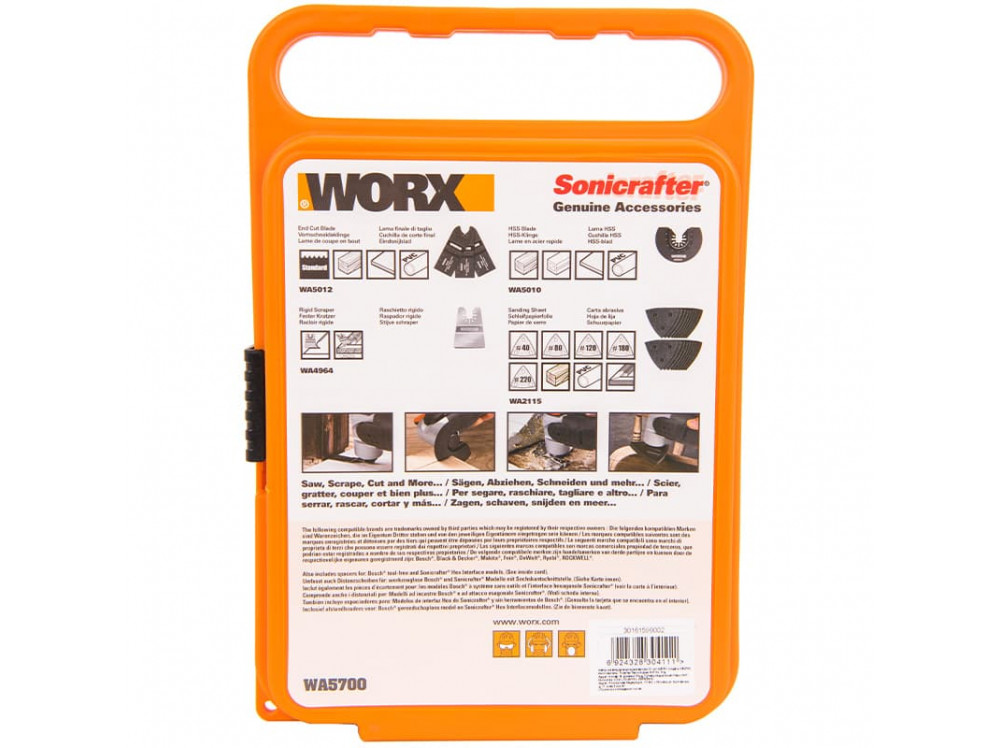 Набор насадок WORX WA5700 для реноватора 27 шт Набор насадок WORX WA5700 для реноватора 27 шт