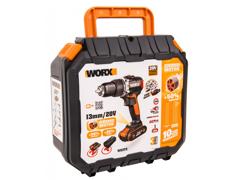 Дрель-шуруповерт ударная аккумуляторная WORX WX373