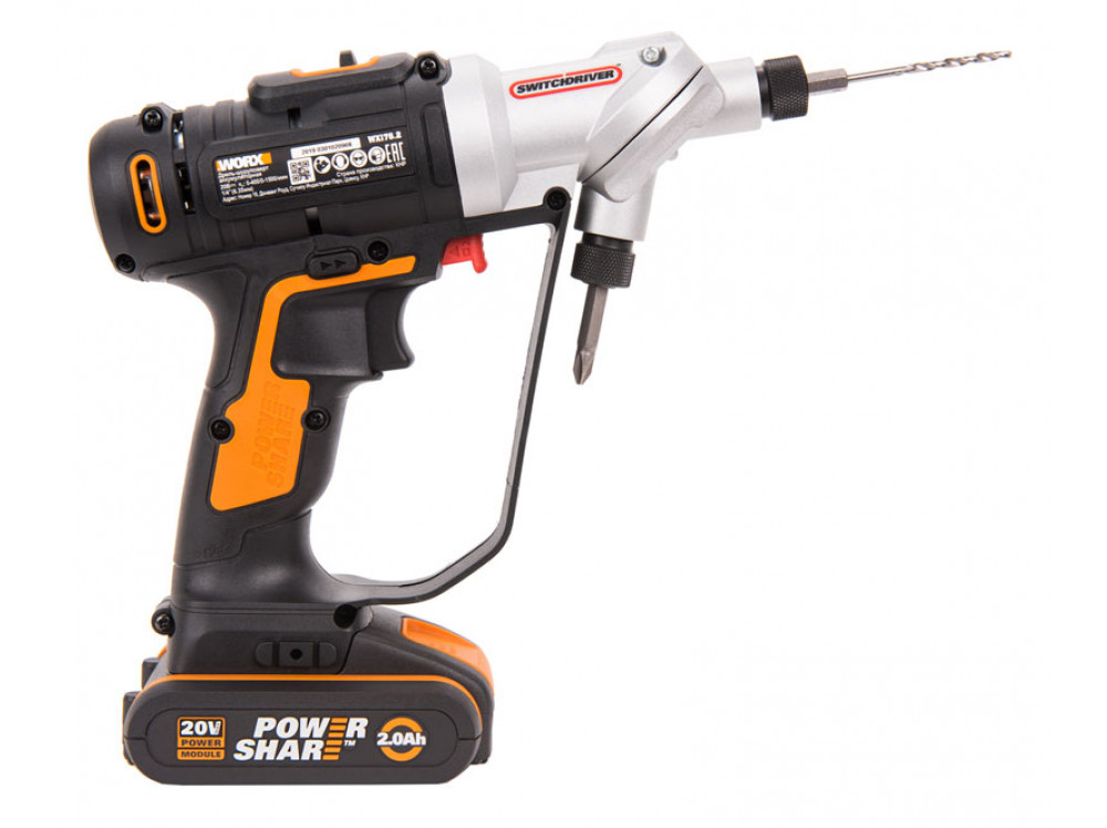 Дрель-шуруповерт аккумуляторная WORX Switchdriver WX176.2 Дрель-шуруповерт аккумуляторная WORX Switchdriver WX176.2