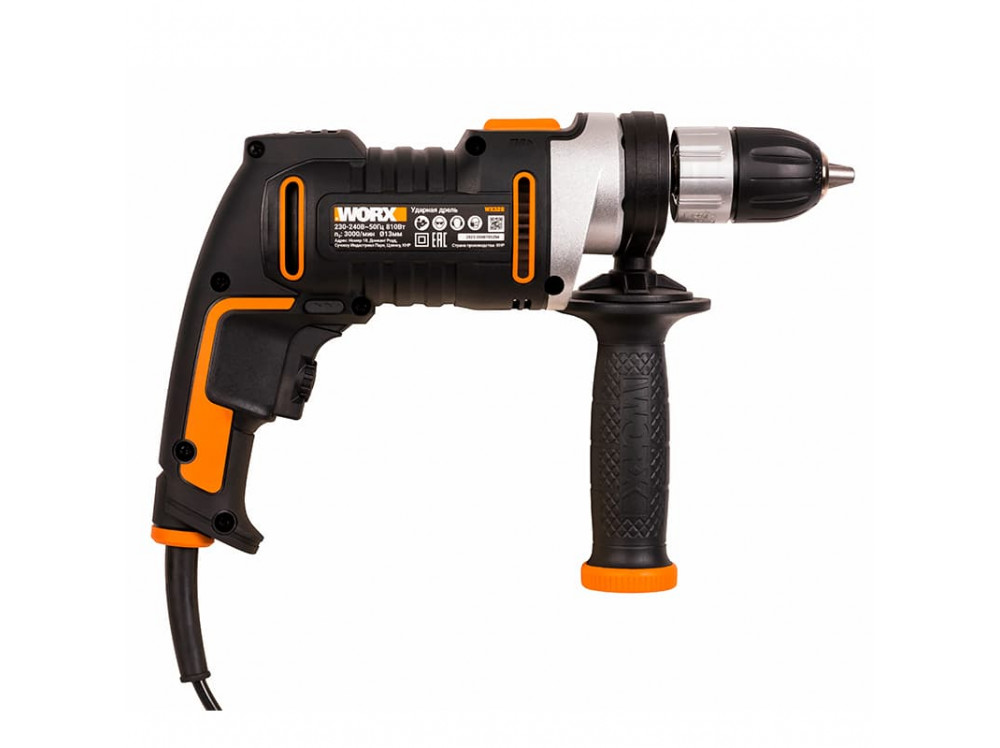 Дрель-шуруповерт ударная WORX WX328 220V 810Вт электрическая Дрель-шуруповерт ударная WORX WX328 220V 810Вт электрическая