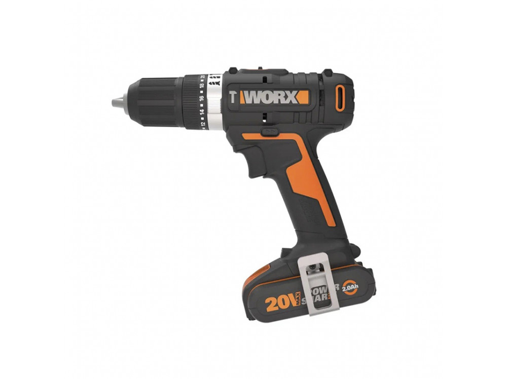 Дрель-шуруповерт ударная WORX WX370 20V 50Нм аккумуляторная Дрель-шуруповерт ударная WORX WX370 20V 50Нм аккумуляторная