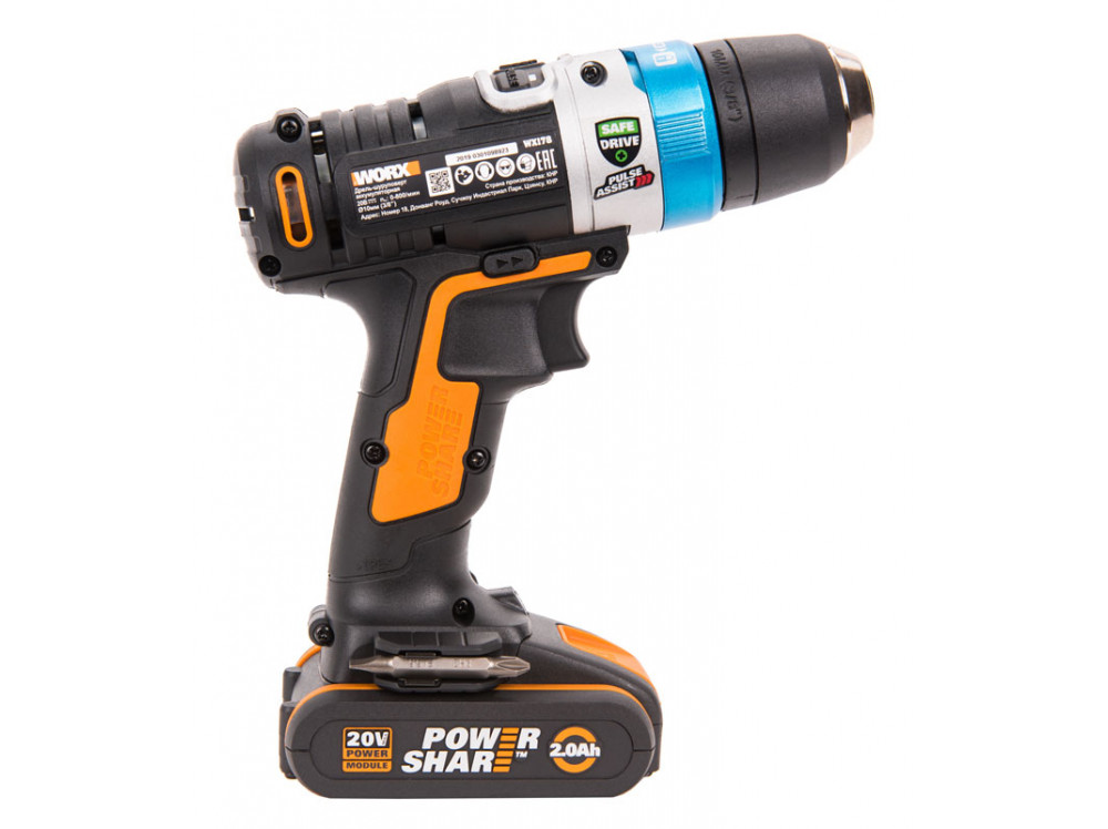Дрель-шуруповерт аккумуляторная WORX AiDrill WX178.9 Дрель-шуруповерт аккумуляторная WORX AiDrill WX178.9