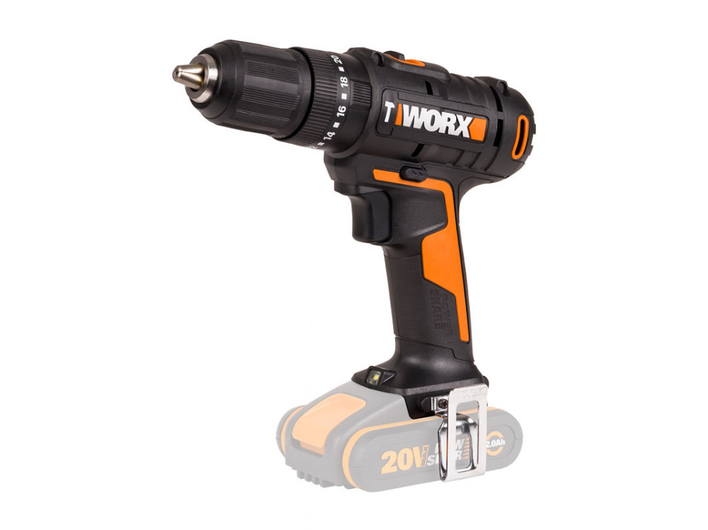 Дрель-шуруповерт ударная аккумуляторная WORX WX370.9 Дрель-шуруповерт ударная аккумуляторная WORX WX370.9