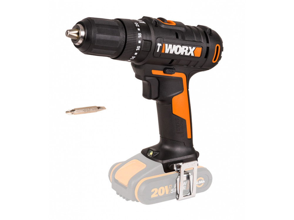 Дрель-шуруповерт ударная аккумуляторная WORX WX370.9 Дрель-шуруповерт ударная аккумуляторная WORX WX370.9