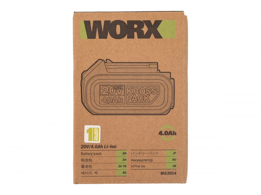 Аккумулятор WORX Professional WA3054 20В, 4 Ач