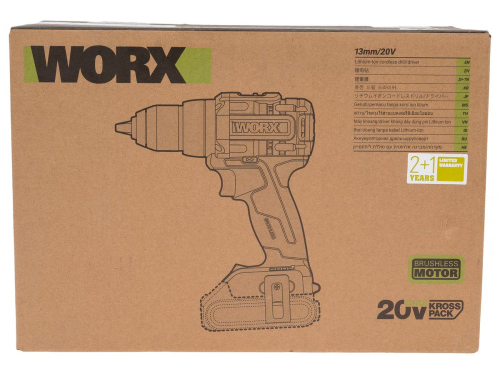 Дрель-шуруповерт аккумуляторная WORX Professional WU193.91