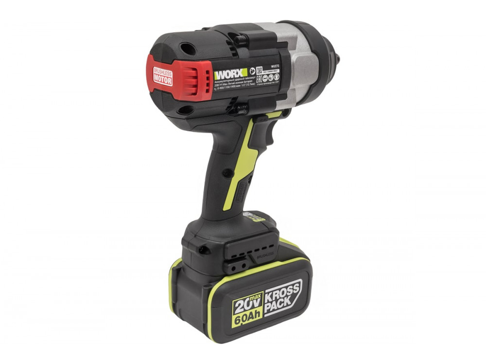 Гайковерт ударный аккумуляторный WORX Professional WU272
