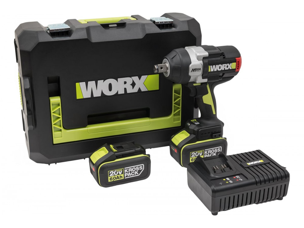 Гайковерт ударный аккумуляторный WORX Professional WU273.2