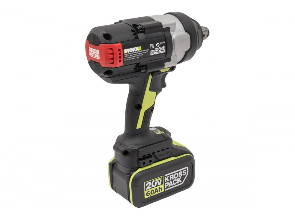 Гайковерт ударный аккумуляторный WORX Professional WU273.2