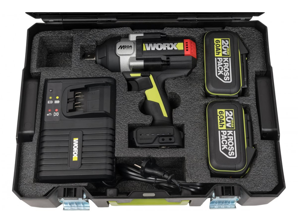 Гайковерт ударный аккумуляторный WORX Professional WU273.2