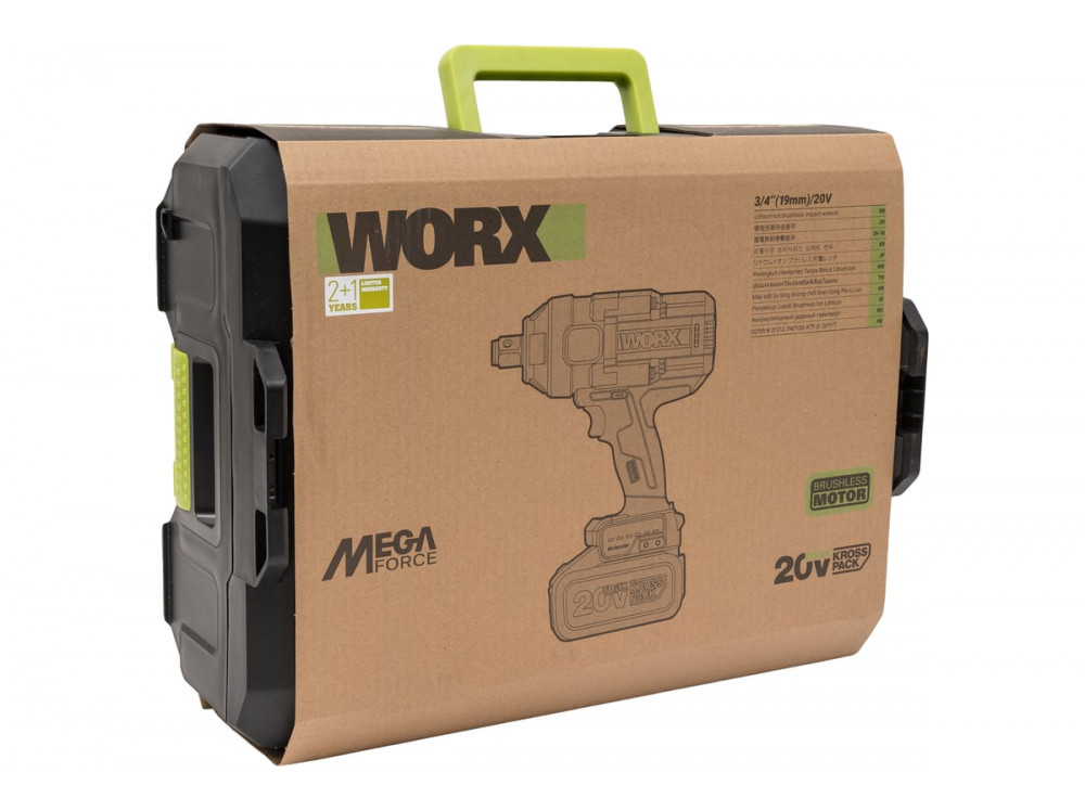 Гайковерт ударный аккумуляторный WORX Professional WU273.2