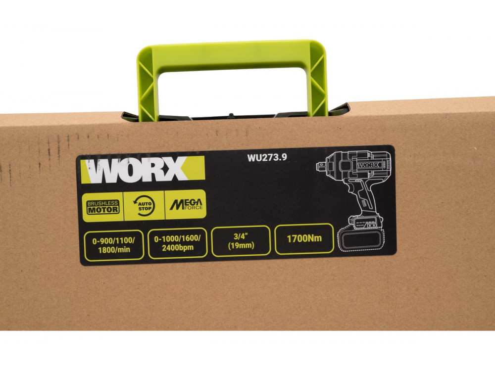 Гайковерт ударный аккумуляторный WORX Professional WU273.9