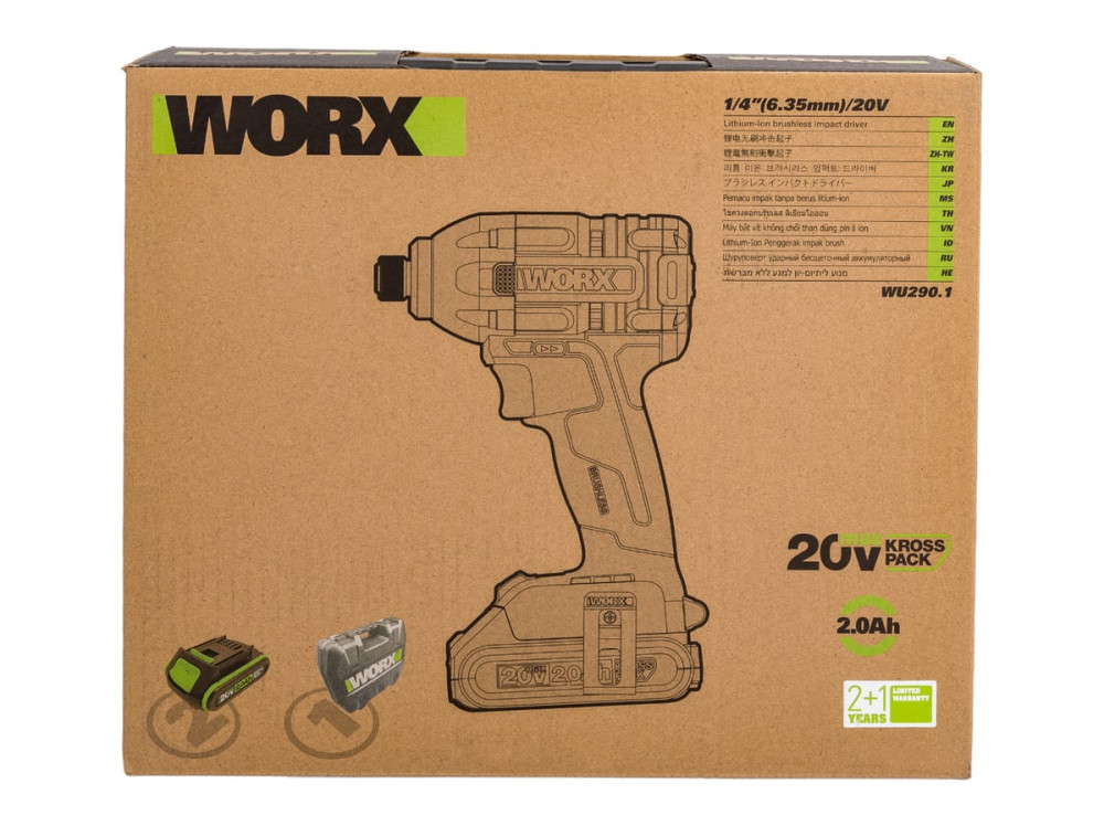 Винтоверт ударный аккумуляторный WORX Professional WU290.1
