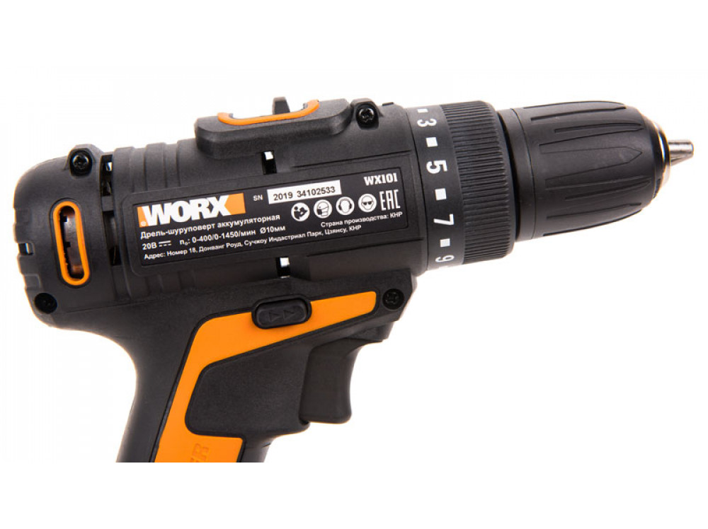 Дрель-шуруповерт аккумуляторная WORX WX101 Дрель-шуруповерт аккумуляторная WORX WX101
