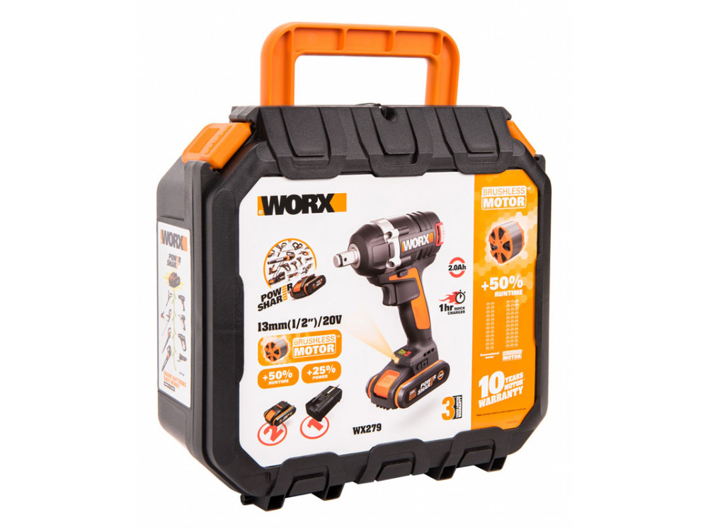 Гайковерт аккумуляторный WORX BL WX279 Гайковерт аккумуляторный WORX BL WX279