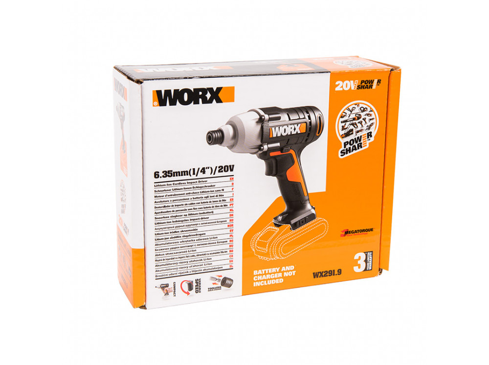 Винтоверт ударный аккумуляторный WORX WX291.9