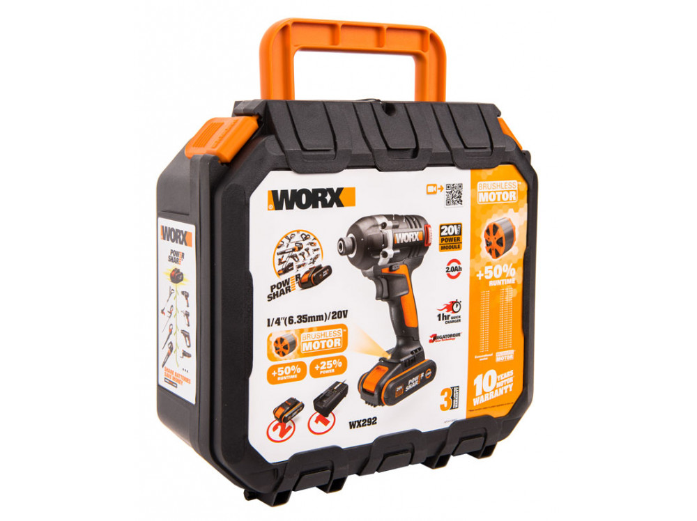 Винтоверт аккумуляторный WORX BL WX292 Винтоверт аккумуляторный WORX BL WX292