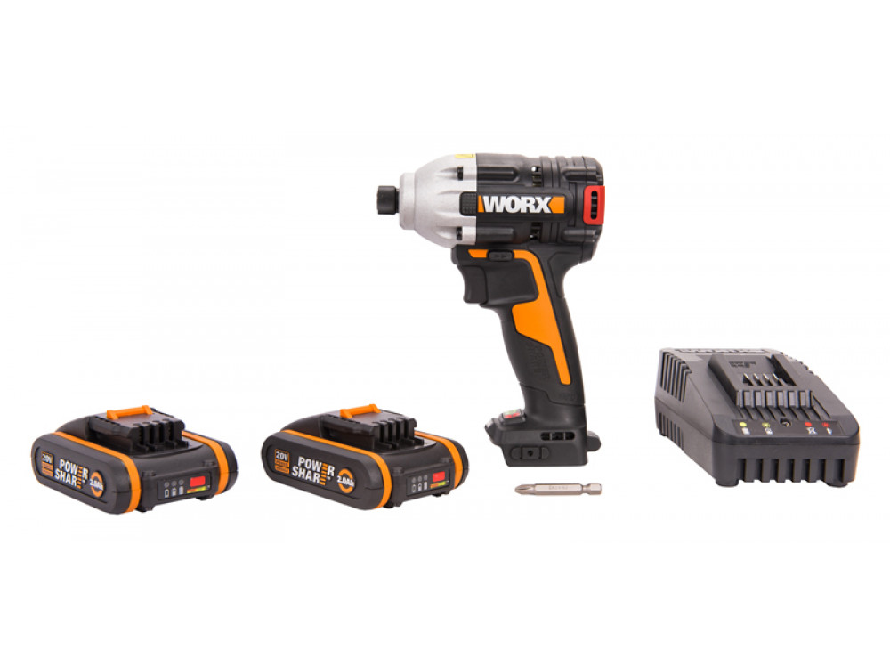 Винтоверт ударный бесщеточный аккумуляторный WORX WX261 Винтоверт ударный бесщеточный аккумуляторный WORX WX261
