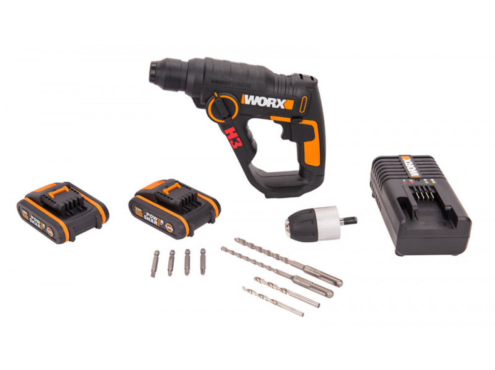 Перфоратор аккумуляторный WORX WX390.1 Перфоратор аккумуляторный WORX WX390.1