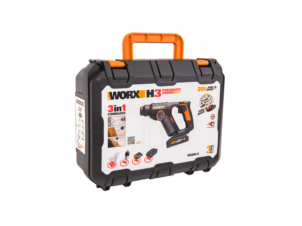 Перфоратор аккумуляторный WORX WX394.3