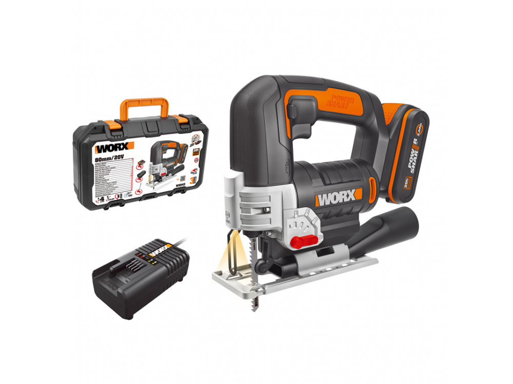 Лобзик аккумуляторный WORX WX543 Лобзик аккумуляторный WORX WX543