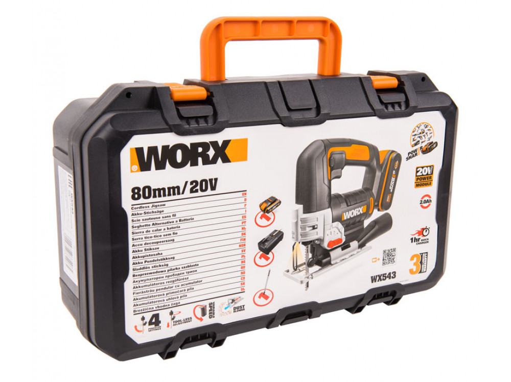 Лобзик аккумуляторный WORX WX543 Лобзик аккумуляторный WORX WX543