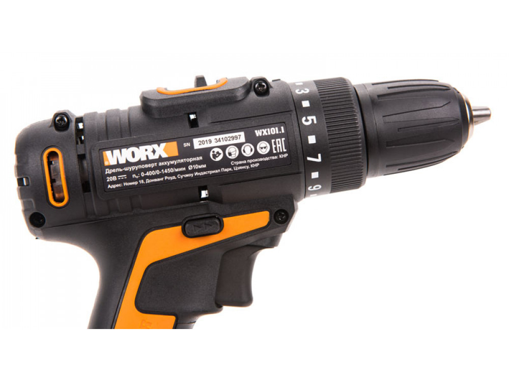 Дрель-шуруповерт аккумуляторная WORX WX101.9 Дрель-шуруповерт аккумуляторная WORX WX101.9