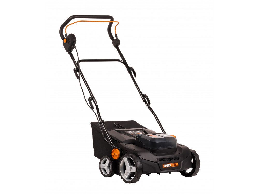 Скарификатор-аэратор аккумуляторный бесщёточный WORX WG855E.9, 40В, без АКБ и ЗУ Скарификатор-аэратор аккумуляторный бесщёточный WORX WG855E.9, 40В, без АКБ и ЗУ