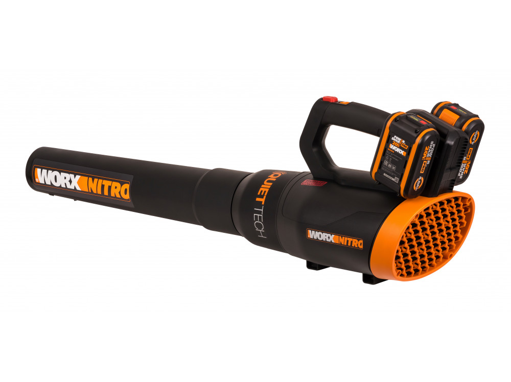 Воздуходувка аккумуляторная бесщеточная WORX WG581E, 40В, 4 Ач х2, двойное ЗУ 2x1A Воздуходувка аккумуляторная бесщеточная WORX WG581E, 40В, 4 Ач х2, двойное ЗУ 2x1A