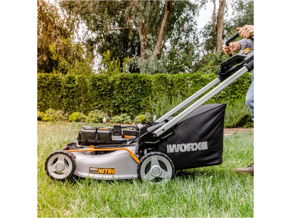 Газонокосилка аккумуляторная WORX WG761E Газонокосилка аккумуляторная WORX WG761E