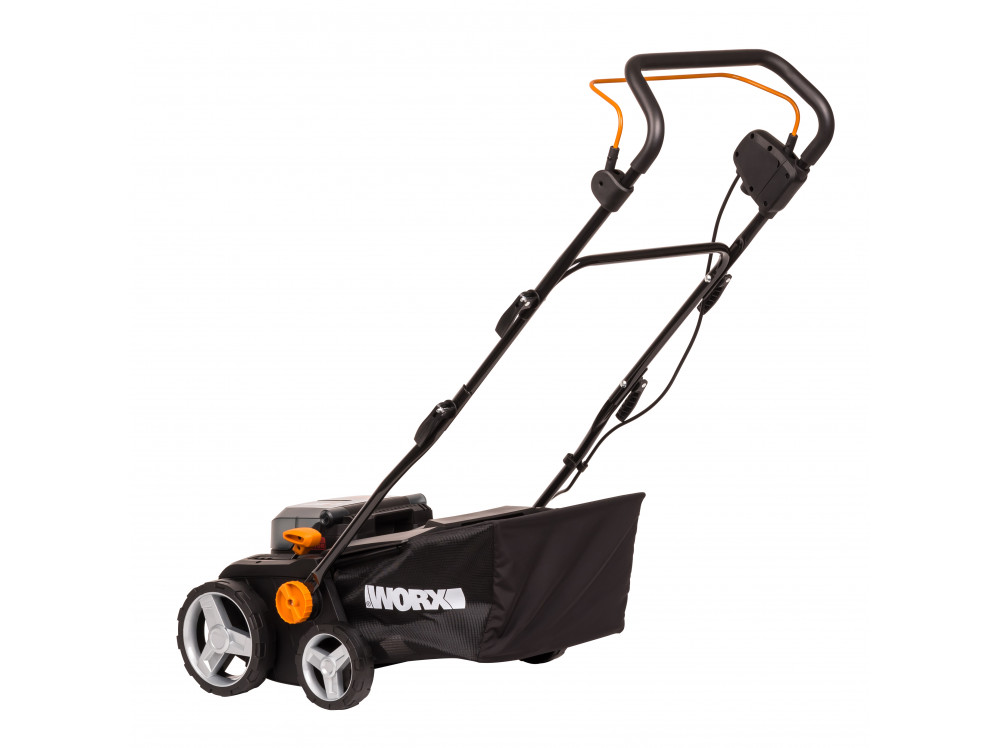 Скарификатор-аэратор аккумуляторный бесщёточный WORX WG855E.9, 40В, без АКБ и ЗУ Скарификатор-аэратор аккумуляторный бесщёточный WORX WG855E.9, 40В, без АКБ и ЗУ