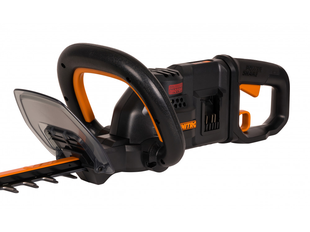 Кусторез аккумуляторный бесщёточный WORX WG286E.9, 40В, 61 см, без АКБ и ЗУ Кусторез аккумуляторный бесщёточный WORX WG286E.9, 40В, 61 см, без АКБ и ЗУ