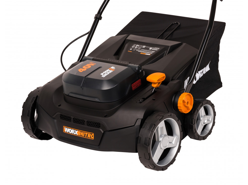 Скарификатор-аэратор аккумуляторный бесщёточный WORX WG855E.9, 40В, без АКБ и ЗУ Скарификатор-аэратор аккумуляторный бесщёточный WORX WG855E.9, 40В, без АКБ и ЗУ