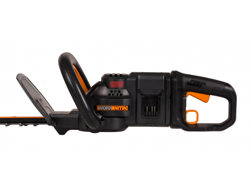 Кусторез аккумуляторный бесщёточный WORX WG286E.9, 40В, 61 см, без АКБ и ЗУ Кусторез аккумуляторный бесщёточный WORX WG286E.9, 40В, 61 см, без АКБ и ЗУ
