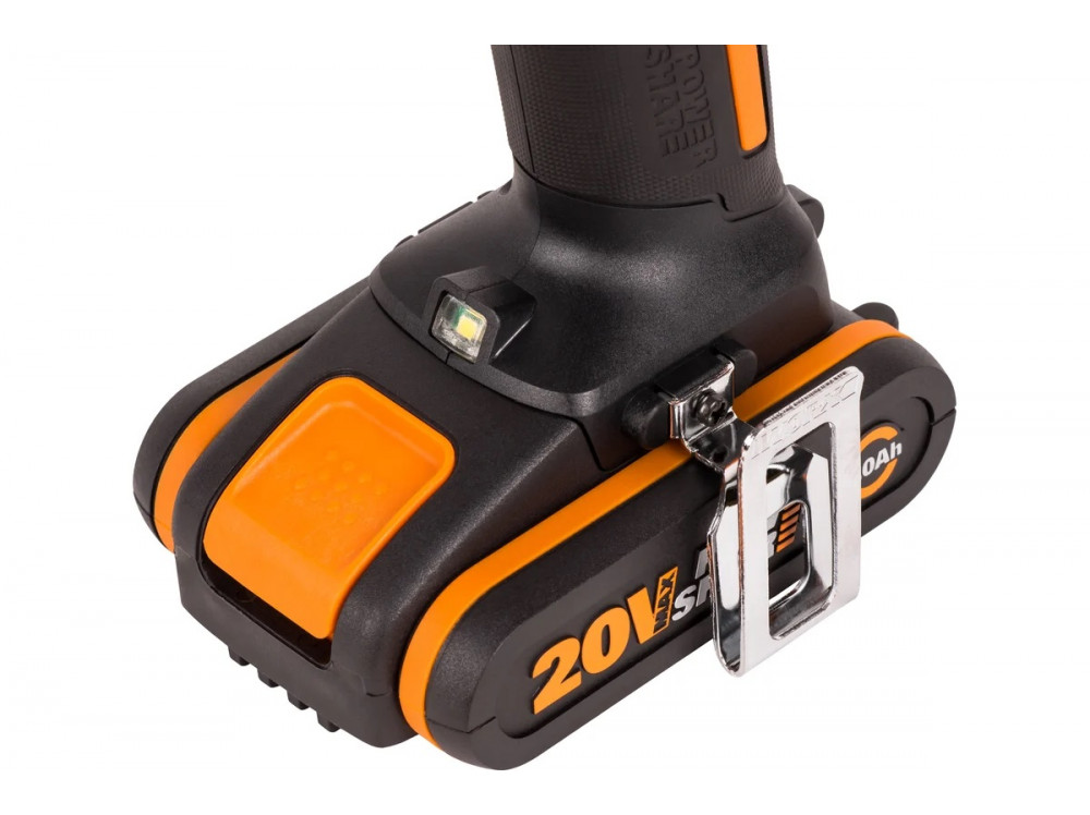 Дрель-шуруповерт аккумуляторная WORX WX100.2, 20В, 2Ач х2, ЗУ 0,4А, сумка Дрель-шуруповерт аккумуляторная WORX WX100.2, 20В, 2Ач х2, ЗУ 0,4А, сумка