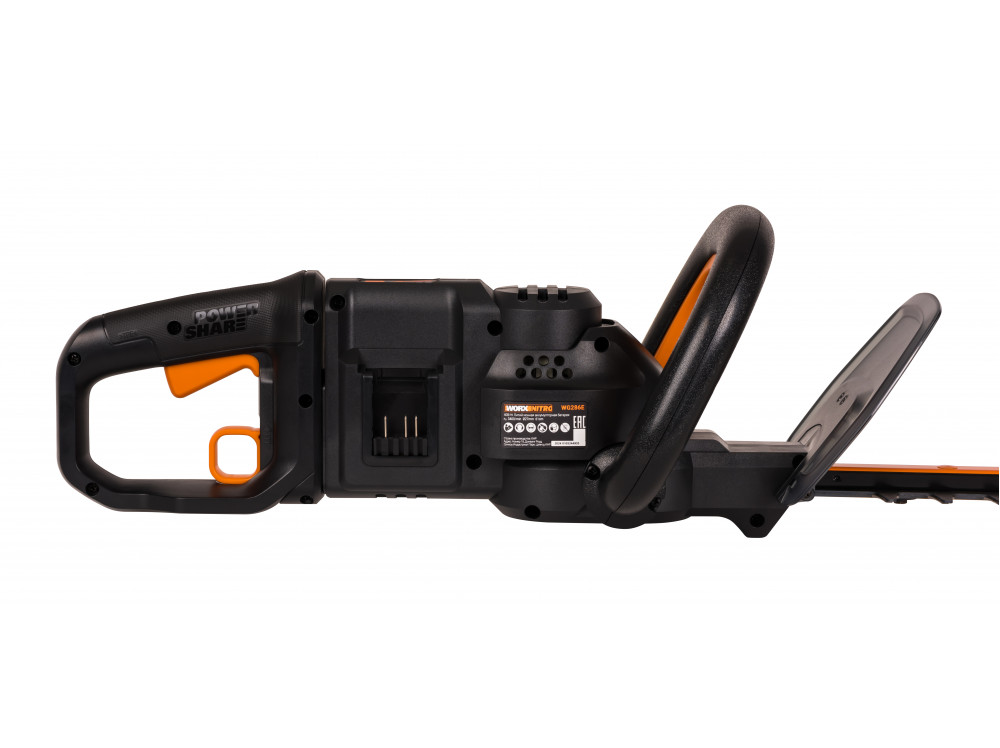 Кусторез аккумуляторный бесщёточный WORX WG286E.9, 40В, 61 см, без АКБ и ЗУ Кусторез аккумуляторный бесщёточный WORX WG286E.9, 40В, 61 см, без АКБ и ЗУ