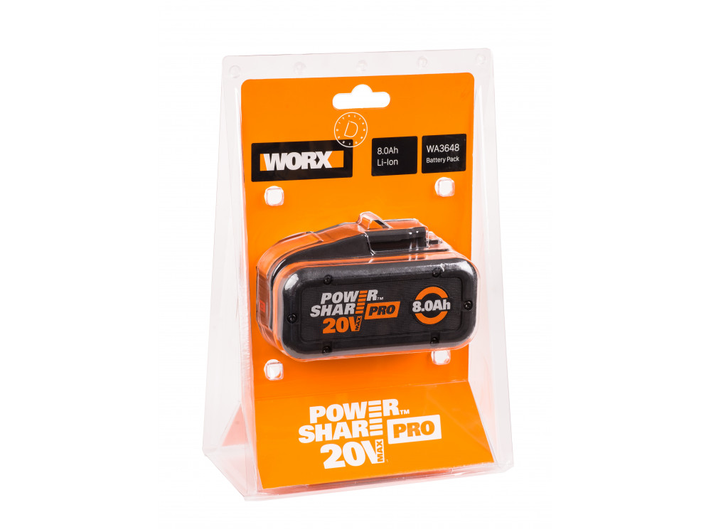 Аккумулятор WORX 20В 8,0 Ач Аккумулятор WORX 20В 8,0 Ач