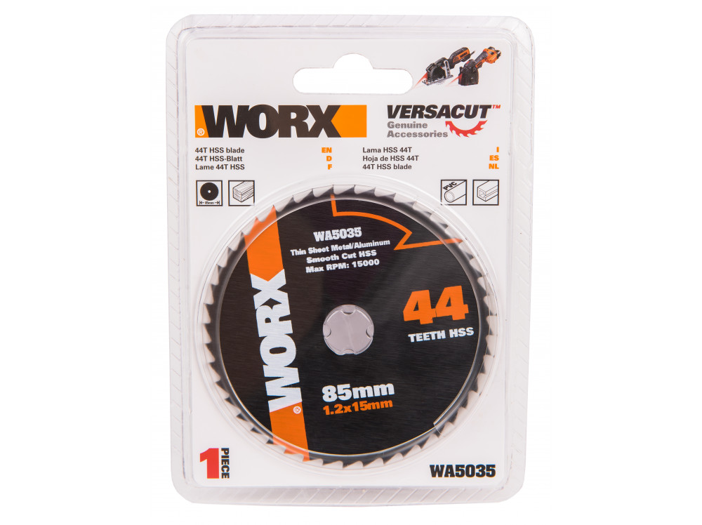 Пильный диск по металлу WORX WA5035 44T HSS Пильный диск по металлу WORX WA5035 44T HSS