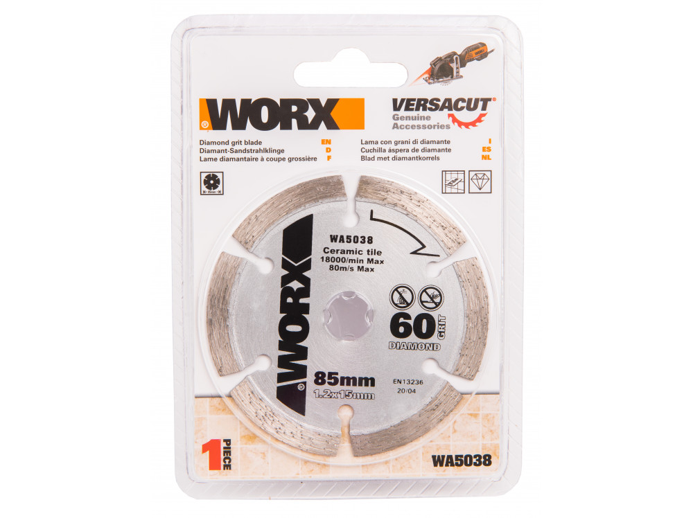 Пильный диск алмазный WORX WA5038 Пильный диск алмазный WORX WA5038