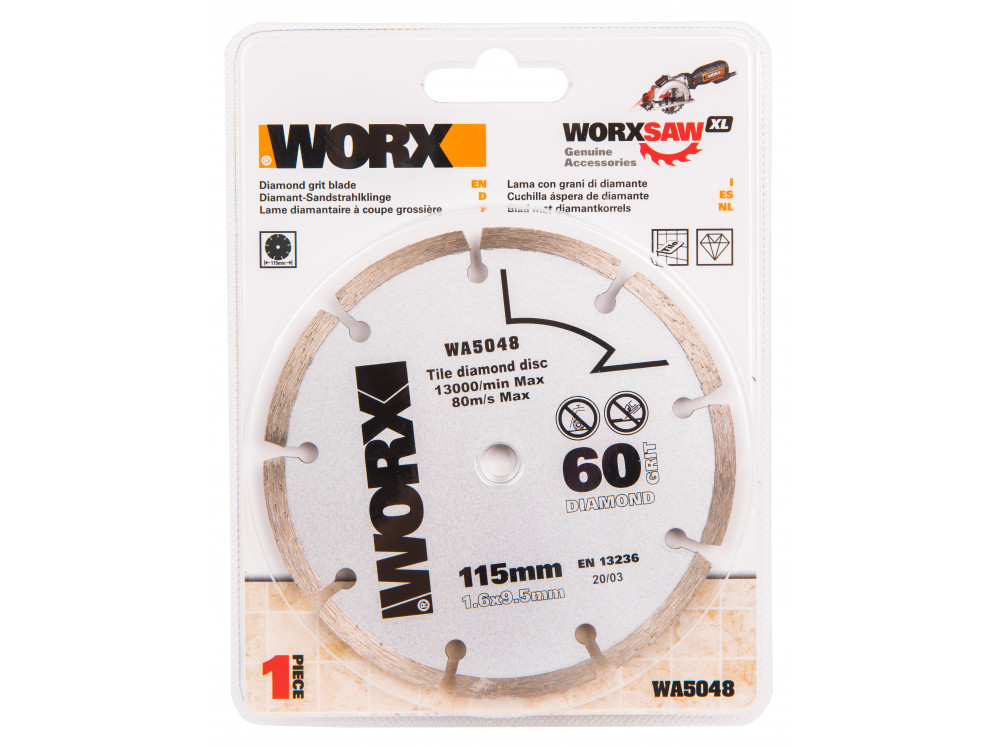 Пильный диск алмазный WORX WA5048 Пильный диск алмазный WORX WA5048