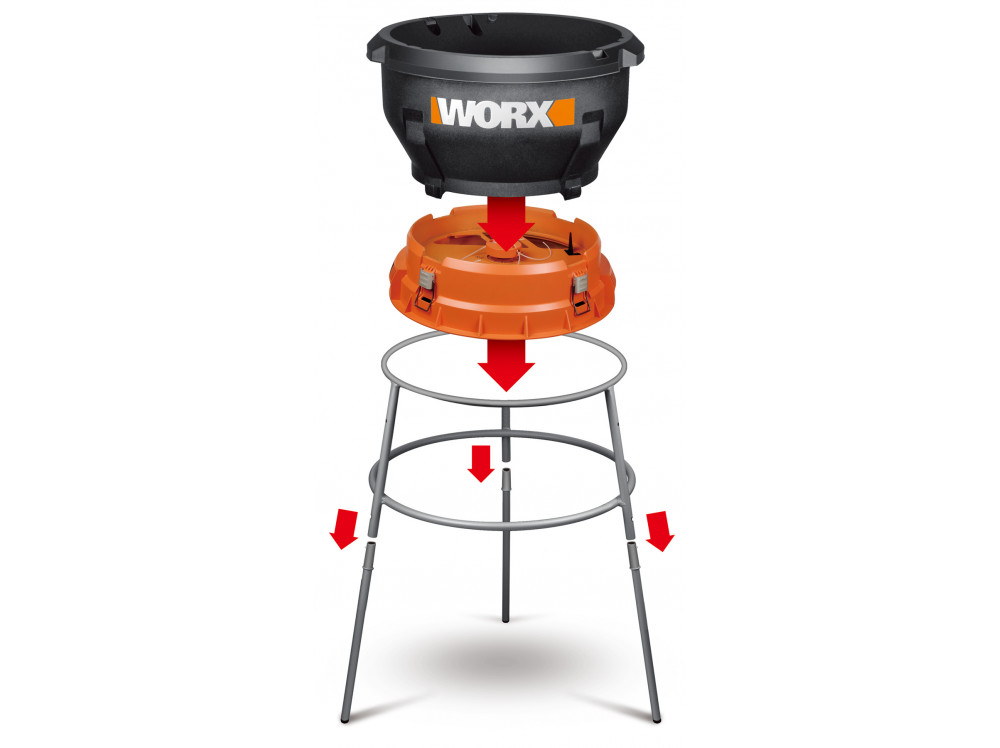 Измельчитель для листьев WORX WG430E Измельчитель для листьев WORX WG430E