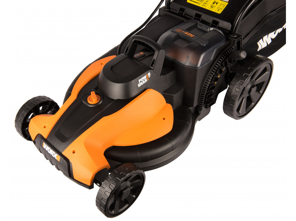 Газонокосилка аккумуляторная WORX WG744E Газонокосилка аккумуляторная WORX WG744E