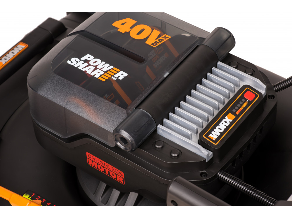 Газонокосилка аккумуляторная самоходная WORX WG749E Газонокосилка аккумуляторная самоходная WORX WG749E
