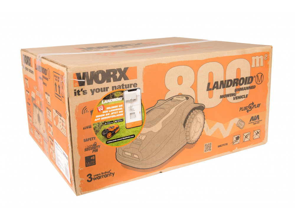 Роботизированная газонокосилка Worx Landroid M WR757E 800м Роботизированная газонокосилка Worx Landroid M WR757E 800м