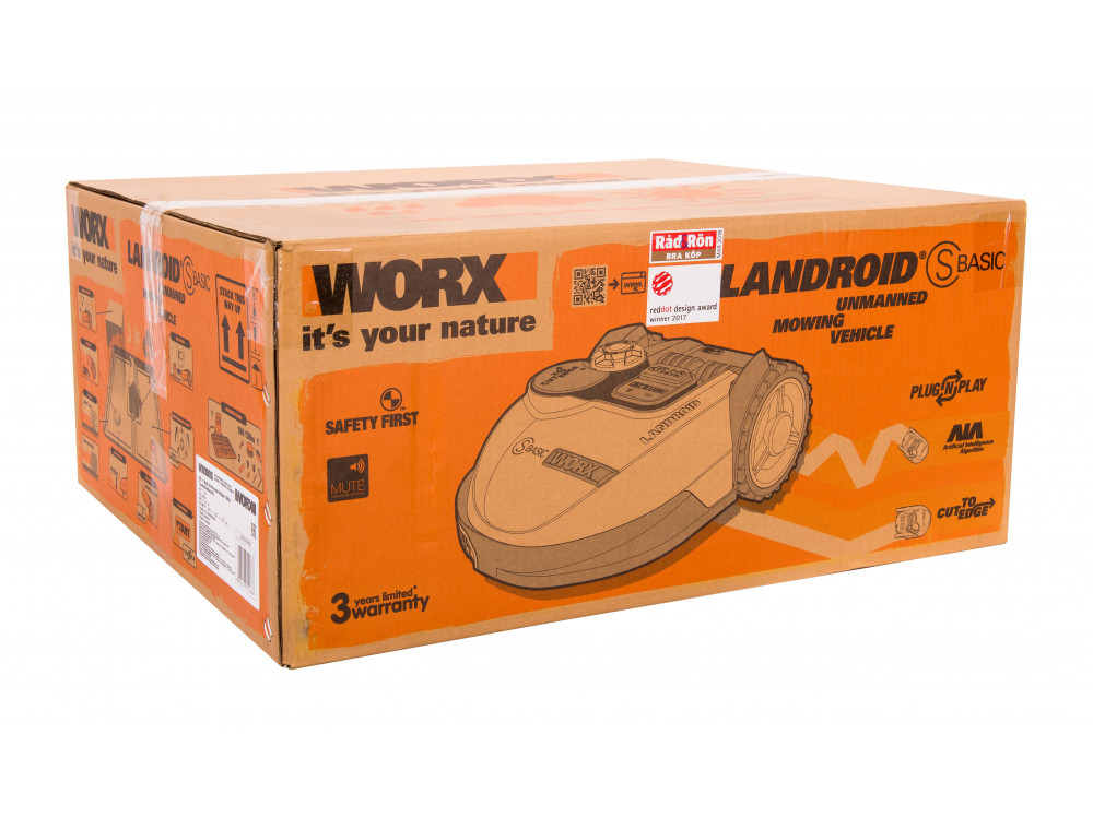 Роботизированная газонокосилка Worx Landroid S Basic WR090S 300м2 Роботизированная газонокосилка Worx Landroid S Basic WR090S 300м2