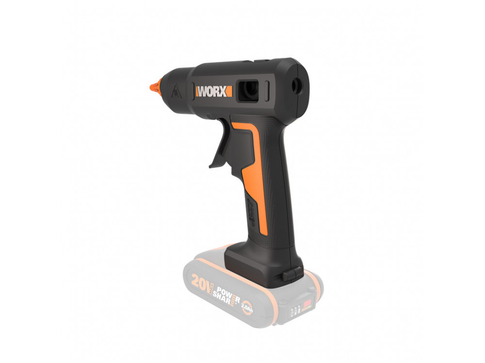 Клеевой пистолет аккумуляторный WORX WX045.9 Клеевой пистолет аккумуляторный WORX WX045.9